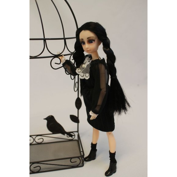Custom Wednesday Addams Repaint Doll OOAK - Picture 7 of 11